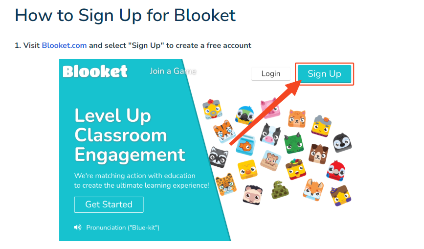 Sign Up for a Blooket account